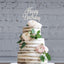 Happy Birthday Cake Topper - Premium Silver Metal Sparkly Rhinestone Decoration