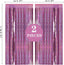 2 Pack 3.2ft x 6.6ft Pink Glittery Tinsel Foil Fringe Curtains