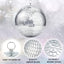 2 Pack 12 Inches Disco Light Mirror Ball Stylish Mirror Ball for Club Stage Event Festivals Party Decor