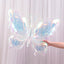 4pcs Iridescents Clear Buttefly Foil Balloons, 26"