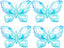 4pcs Iridescents Purple Buttefly Foil Balloons, 26"