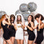 6 PCS Disco Holographic Balloons Silver Disco Mylar Foil Balloons 22"