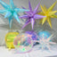 22Inch Iridescent Blue 4D Sphere Balloons (4pcs)