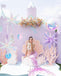 26Inch Iridescent Exploding Star Balloons, Transparent Clear 4 Sets
