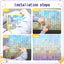 Laser Sequin Shimmer Wall Backdrop, Square Sequin