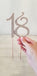 Rose Gold Metal 18th Birthday Party Sparkly Rhinestone Decoration