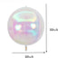 22Inch Iridescent Peral White 4D Sphere Balloons (4pcs)