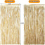 2 Pack Wavy Champagne Gold Metallic Tinsel Foil Fringe Curtains Backdrop - 3.3X6.6ft