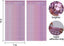 Come on, Let's Go Glittery Hot Pink Party Banner with Sparkle Pink Square Fringe Curtains