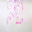 Iridescent Sequin String Decorative Sequin Curtain-Pink, 3.2ft