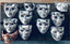 Masquerade Festival Disco Ball Whole Face Mask-Silver