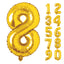 Large Number 0 Balloons, Giant Foil Helium Fillable Baloon 40 Inch Age Birthday Anniversary Party Decoration with Rose Gold (0-9)