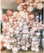 6 Count 18inch Rose Gold Round Sphere Shaped, Rose Gold, Helium Inflable