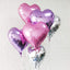Mermaid Balloon 24pcs Heart Shape Foil Balloons Purple 18
