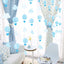 Pastel Cloud Hot Air Balloon Garland, Photo Prop Perfect for Themed Birthdays, Baby Showers, Weddings Decor 110 Inch/2.8M Each, Pack of 2, Each String 36 Pieces of Paper (Blue)