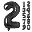 Large Number 0 Balloons, Giant Foil Helium Fillable Baloon 40 Inch Age Birthday Anniversary Party Decoration with Rose Gold (0-9)