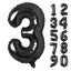 Large Number 0 Balloons, Giant Foil Helium Fillable Baloon 40 Inch Age Birthday Anniversary Party Decoration with Rose Gold (0-9)