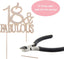 18 and Fabulous Crystal Cake Topper - Premium Rose Gold Metal