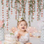 4 Pack Glittery Rose Gold Circle Dots Garland