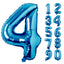Large Number 0 Balloons, Giant Foil Helium Fillable Baloon 40 Inch Age Birthday Anniversary Party Decoration with Rose Gold (0-9)