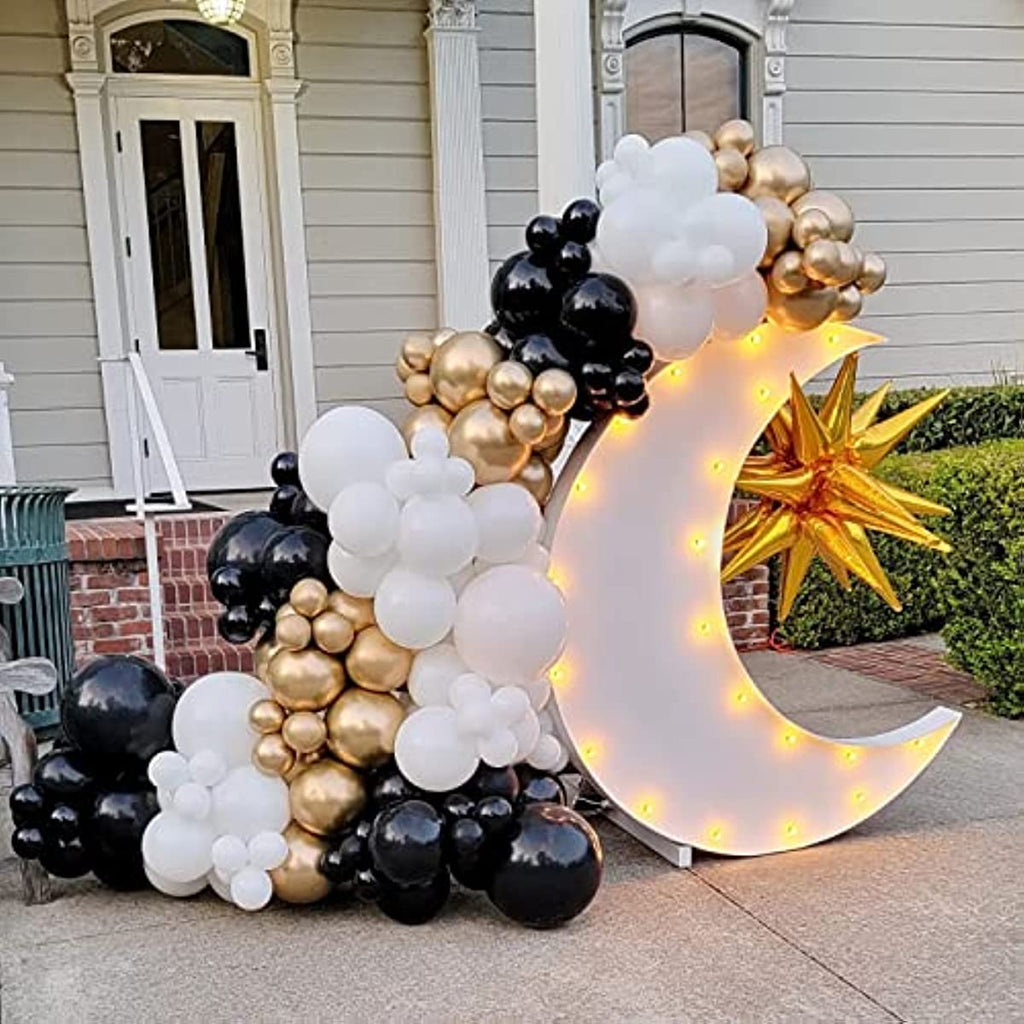 White Balloons 110Pcs White Balloon Garland Arch Kit 5/10/12/18 Inch Matte Latex White Balloons Different Sizes