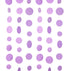 Holographic Paper Garland Shiny Iridescent Circle Dots Party Streamer Banner Backdrop Hanging Decorations, 20 Feet in Total