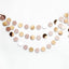 Glitter Champagne Gold Decorations Paper Circle Dots Garland Party Streamers Bunting Backdrop Hanging Decor