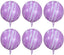 Marble Agate Balloon 6 Pieces 20" 4D Aluminum Foil Balloon