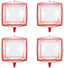 4D Foil Balloons Cube Diamond Shaped Helium Balloons for Wedding Bridal Baby Shower Birthday Grad Party Decor Pack of 4