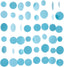 Holographic Paper Garland Shiny Iridescent Circle Dots Party Streamer Banner Backdrop Hanging Decorations, 20 Feet in Total