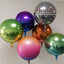 4D Gradient Purple Foil Round Balloons 8 Pack Helium Inflatable