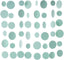 Holographic Paper Garland Shiny Iridescent Circle Dots Party Streamer Banner Backdrop Hanging Decorations, 20 Feet in Total