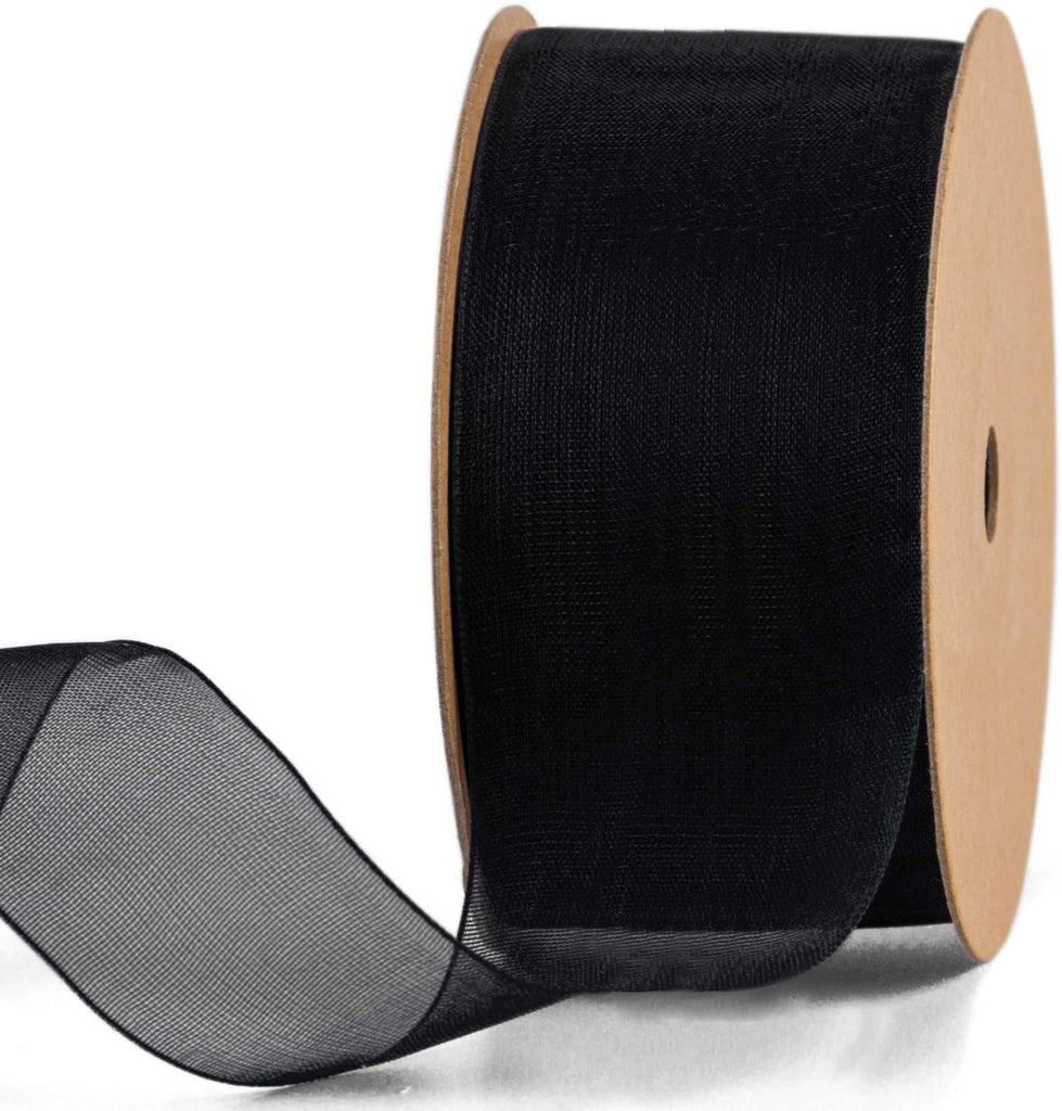 1 Inch Sheer Organza Ribbon - 25 Yards for Gift Wrapping, Bouquet Wrapping, Decoration, Craft - Rose