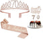 Birthday Decorations for Girls, Birthday Sash,Crown/Tiara,Candles,Cake Toppers.13th Birthday Gifts for Girls,Rose Gold 13 Birthday Decorations for Girls,13 Year Old Official Teenager Happy Birthday Decorations