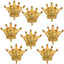 6 Pcs Jumbo 39.4 Inch Gold Crown Foil Balloons(Rose Gold)