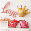 6 Pcs Jumbo 39.4 Inch Gold Crown Foil Balloons(Rose Gold)