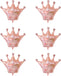 6 Pcs Jumbo 39.4 Inch Gold Crown Foil Balloons(Rose Gold)