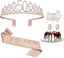 Birthday Decorations for Girls, Birthday Sash,Crown/Tiara,Candles,Cake Toppers.13th Birthday Gifts for Girls,Rose Gold 13 Birthday Decorations for Girls,13 Year Old Official Teenager Happy Birthday Decorations