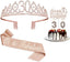 Birthday Decorations for Girls, Birthday Sash,Crown/Tiara,Candles,Cake Toppers.13th Birthday Gifts for Girls,Rose Gold 13 Birthday Decorations for Girls,13 Year Old Official Teenager Happy Birthday Decorations