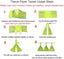 Sparkly Paper Pennant Banner Triangle Flags Bunting 8.2 Feet and Tissue Paper Tassels Garland 15 pcs