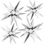 Golden Star Balloon Metal Star Aluminum Foil Cone Balloon(50 pieces)