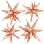 Golden Star Balloon Metal Star Aluminum Foil Cone Balloon(50 pieces)