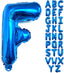 40-inch (about 101.6 Cm) Large Blue Letter Balloon A-Z