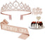 Birthday Decorations for Girls, Birthday Sash,Crown/Tiara,Candles,Cake Toppers.13th Birthday Gifts for Girls,Rose Gold 13 Birthday Decorations for Girls,13 Year Old Official Teenager Happy Birthday Decorations