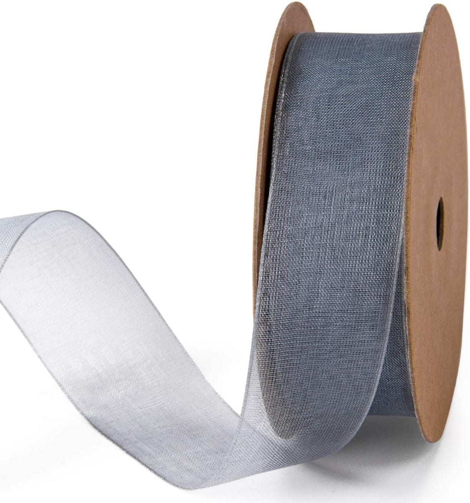1 Inch Sheer Organza Ribbon - 25 Yards for Gift Wrapping, Bouquet Wrapping, Decoration, Craft - Rose