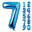 Large Number 0 Balloons, Giant Foil Helium Fillable Baloon 40 Inch Age Birthday Anniversary Party Decoration with Rose Gold (0-9)