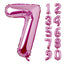 Large Number 0 Balloons, Giant Foil Helium Fillable Baloon 40 Inch Age Birthday Anniversary Party Decoration with Rose Gold (0-9)