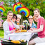 6 Pieces Rainbow Shape Foil Balloons, 38"
