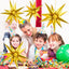 Golden Star Balloon Metal Star Aluminum Foil Cone Balloon(50 pieces)