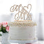 Mr and Mrs Wedding Cake Topper - Premium Rose Gold Metal Rhinstone